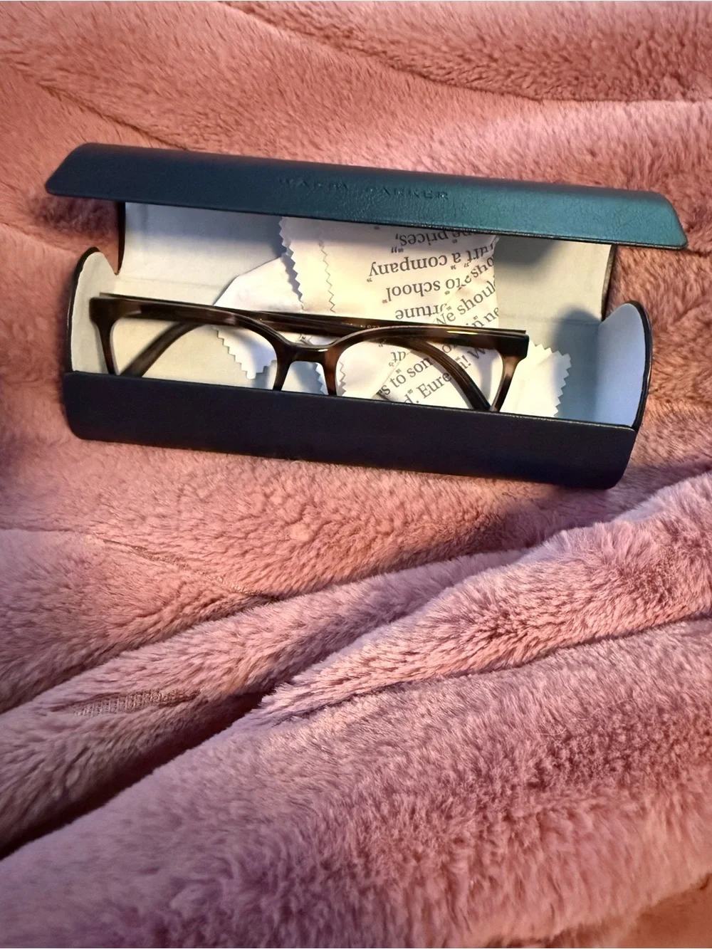 NWOT Warby Parker Esme Sesame Tortoise Narrow Blue Light Glasses